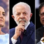 Colombia, Brasil y México piden el cese inmediato al fuego en Medio Oriente La presidenta de México, Claudia Sheinbaum; y los presidentes de Brasil, Luiz Inacio Lula da Silva; y Colombia, Gustavo Petro. Gettyimages.ru