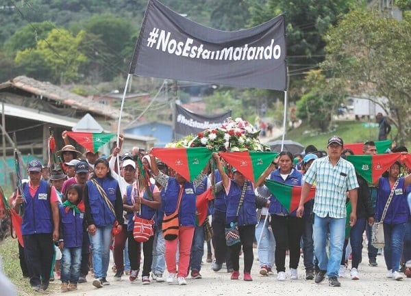 Colombia:  Asesinato de dos comuneros del Resguardo de San Lorenzo de Caldono