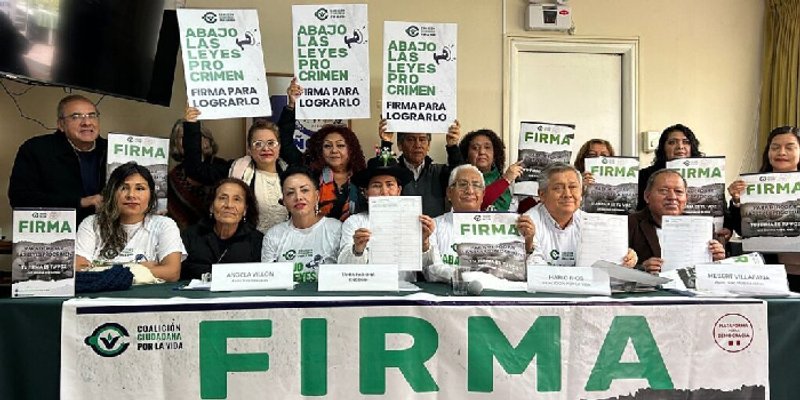 Ciudadanía unida busca recolectar las firmas suficientes para derogar que favorecen la impunidad y criminalidad