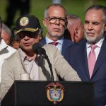 Gustavo Petro, presidente de Colombia respondió a las publicaciones del periódico El País respecto a unos audios que comprometen al ex canciller Álvaro Leyva. Foto Xinhua