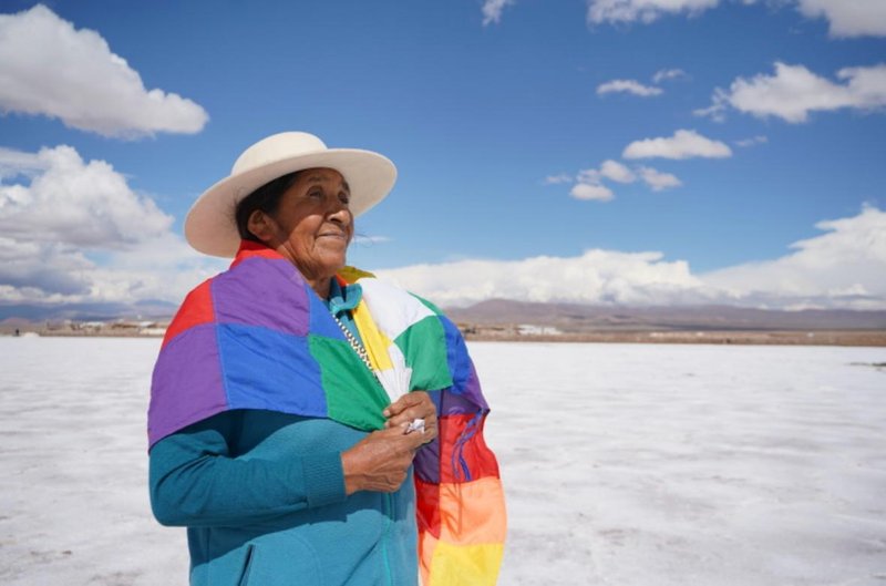 Representantes indígenas de Argentina, Bolivia, Chile y Perú se reunieron en El Moreno, Jujuy, para denunciar los impactos de la minería de litio en sus territorios. Foto: Beatriz Gutierrez
