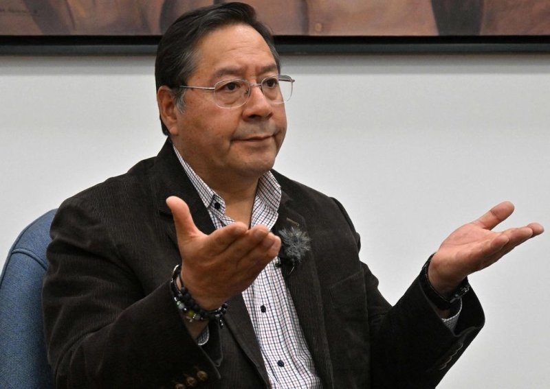 El presidente de Bolivia, Luis Arce Catacora, durante una entrevista con la Afp en la Casa Grande del Pueblo, en La Paz, el 18 de junio de 2025. Foto Afp