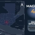 Sismo de 4.0 sacude al departamento de Sacatepéquez la noche de este sábado. Foto La Hora: Insivumeh
