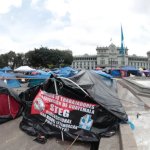 Maestros de STEG en huelga