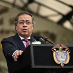 El presidente colombiano Gustavo Petro durante un discurso en Bogotá. Foto Afp /Archivo