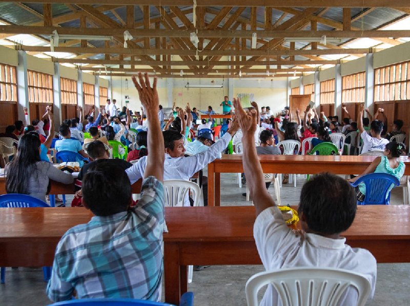 Ejercicio del Gobierno Autónomo. Foto: Pablo Lasansky/IWGIA.