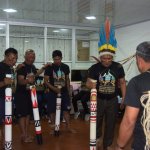 Je’eruriwas celebrando el fallo con baile ancestral. Foto: Matías Álava