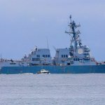 El USS Sampson (DDG 102), un destructor de misiles de la Armada de EE.UU., atraca en la Terminal Internacional de Cruceros de Amador en la Ciudad de Panamá, Panamá, el 2 de septiembre de 2025. Daniel Gonzalez / Anadolu / Gettyimages.ru