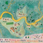 Tierra Indígena Kaxinawa del Río Jordão. Mapa: Arlindo Maia Tene y Aldea Belo Monte