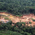 La presencia de minería ilegal en la Cordillera del Cóndor empezó hace más de una década. Foto: Agencia Andina.