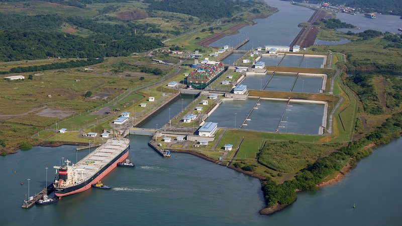 Vista aérea del canal de Panamá. Justin Sullivan / Gettyimages.ru