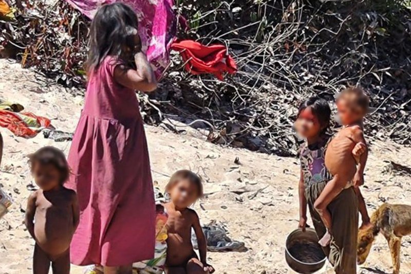 Mujeres y niños pirahã son los más afectados por brote de malaria. Foto: Funai/Difusión