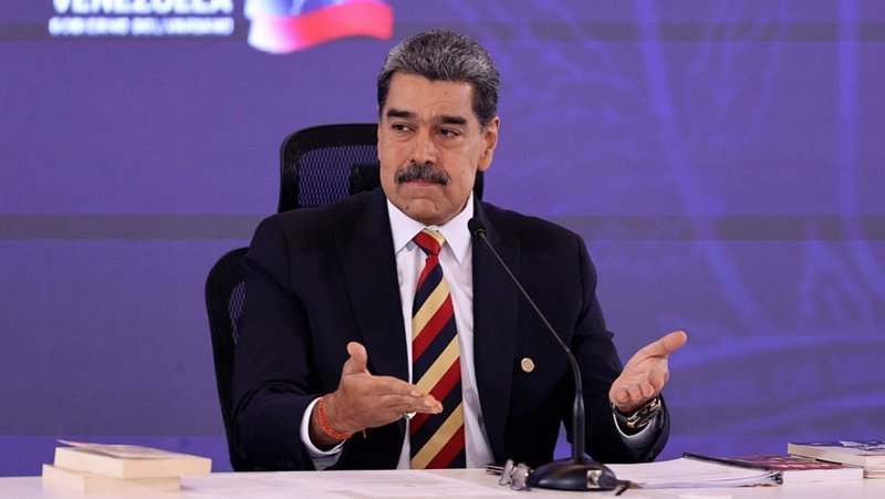 El presidente de Venezuela, Nicolás Maduro, en rueda de prensa en el Hotel Melia Caracas, 1 de septiembre del 2025. Jesus Vargas / Getty Images