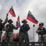 Miembros de la milicia bolivariana participan en un despliegue militar en apoyo al presidente de Venezuela, Nicolás Maduro. Foto Afp /Archivo