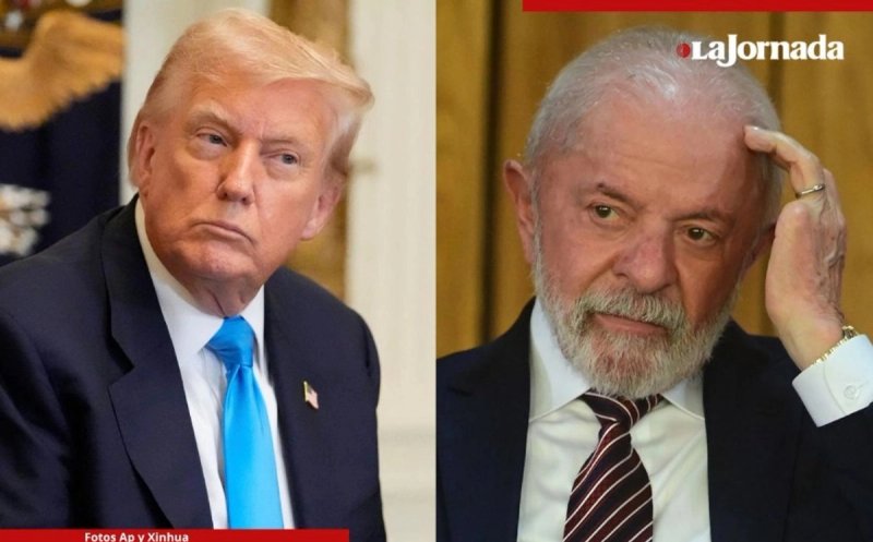 Los presidentes de Estados Unidos, Donald Trump y el de Brasil, Luiz Inácio Lula da Silva. Foto Ap y Xinhua /Archivo