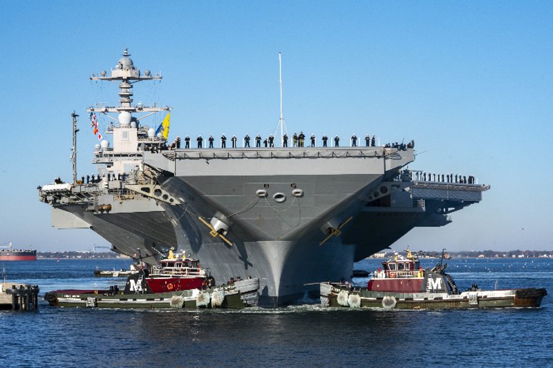 El USS Gerald R. Ford. Fuente: Foto de la Armada de los Estados Unidos.