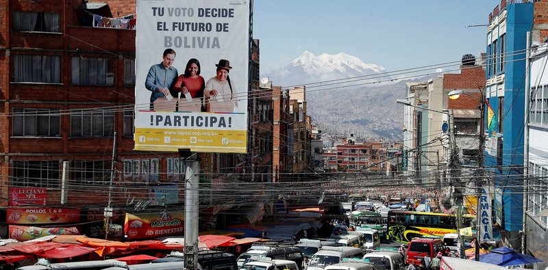 Centro de La Paz, Bolivia, 14/8/2025. Foto EFE/ Rodrigo Sura