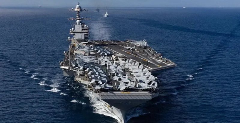 Fuentes: Rebelión [Imagen: el portaaviones USS Gerald R. Ford]