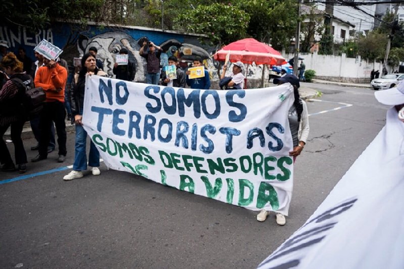 El Gobierno calificó de «terroristas» a organizaciones que se oponen a las políticas extractivas. Foto: cortesía Frente Nacional Antiminero