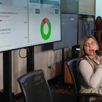 La presidenta del CNE, Ana Paola Hall, durante una rueda de prensa en Tegucigalpa, el 4 de diciembre de 2025. Moises Castillo / AP