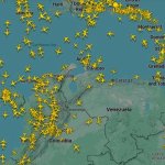 Fuentes: Mundo Obrero [Imagen: Tráfico aéreo sobre Venezuela a las 16:45 [hora local de Caracas] del día 2 de diciembre de 2025. Créditos: Captura de pantalla Fligthradar 24]