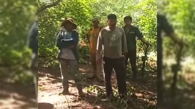 Líder indígena compartió fotografías y videos con pruebas de la ocupación de 'interculturales' (migrantes o colonos). Imagen: Cesar Chiqueno.
