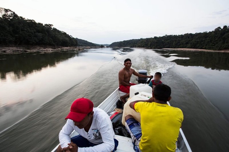 Las Entidades Territoriales Indígenas reconocidas en Colombia abarcan el 15 % de la Amazonía del país. Foto: cortesía Juan Gabriel Soler / GAIA Amazonas.