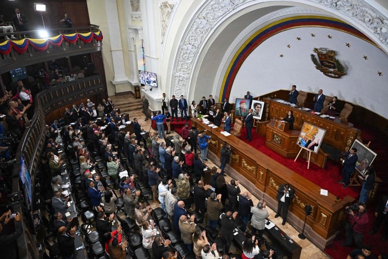 El presidente de la Asamblea Nacional de Venezuela, Jorge Rodríguez, anunció la liberación de un número significativo de venezolanos y extranjeros, el 8 de enero de 2026. Foto Afp