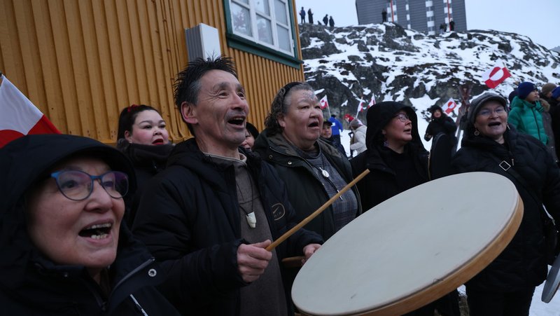 Groenlandeses de etnia inuit. 17 de enero de 2026. Sean Gallup / Gettyimages.ru
