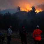 Incendio: Región de Ñuble y Biobío sufre graves daños por incendios forestales. Foto: La Hora/ EFE/ Adriana Thomasa