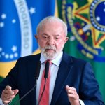El presidente de Brasil, Luiz Inácio Lula da Silva, durante un discurso en la Ceremonia de Defensa de la Democracia, el pasado 8 de enero de 2026. Foto AFP