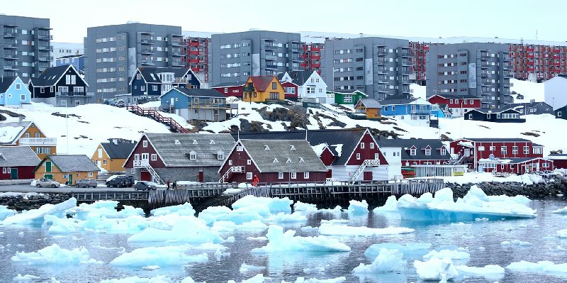 Vista de Nuuk, la capital de Groenlandia. Chris Christophersen/Shutterstock.