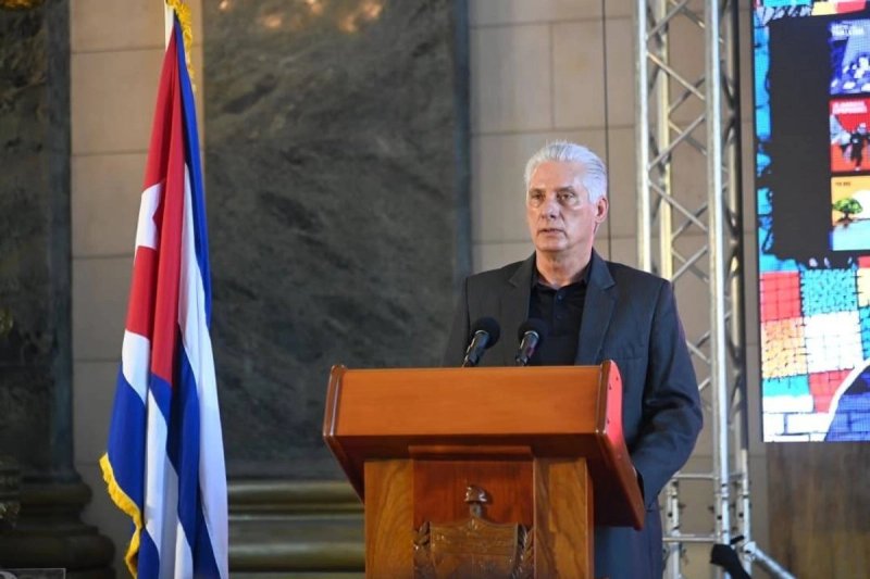 "Cuba no agrede ni amenaza", dijo Díaz-Canel. "Lo hemos planteado en reiteradas ocasiones y lo ratificamos hoy: Cuba se defenderá con determinación y firmeza". Imagen del 5 de febrero de 2026. Foto Europa Press