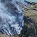 Incendios en Parque Nacional Los Glaciares, Santa Cruz, Argentina. enero de 2026. Foto: cortesía © Consejo Agrario Provincial.