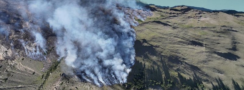 Incendios en Parque Nacional Los Glaciares, Santa Cruz, Argentina. enero de 2026. Foto: cortesía © Consejo Agrario Provincial.