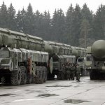 Misiles balísticos intercontinentales Topol-M en las afueras de Moscú, 18 de marzo de 2008 Dima Korotayev / Gettyimages.ru