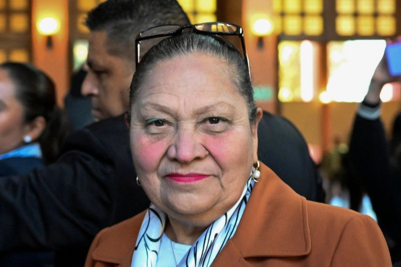 La Fiscal General de Guatemala, Consuelo Porras, participa en la votación para elegir magistrados de la Corte de Constitucionalidad en el Colegio de Abogados y Notarios de la Ciudad de Guatemala el 12 de febrero de 2026. Foto Afp