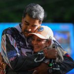 El presidente derrocado de Venezuela Nicolás Maduro y su esposa, la diputada Cilia Flores, llamaron a la paz y a la unión nacional. Foto La Hora: EFE.