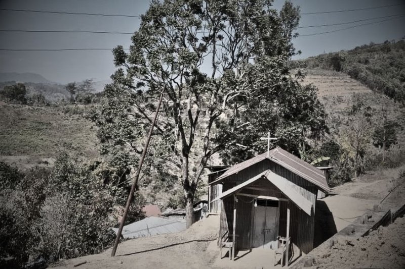 Panorama de la deforestación en aldea Ramrei (Manipur). Foto: Ram Wangkheirakpam