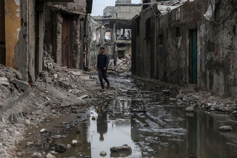 Fuentes: Diario Tiempo Argentino - Imagen: La destrucción de Gaza. Foto: Xinhua (Rizek-Abdeljawad)
