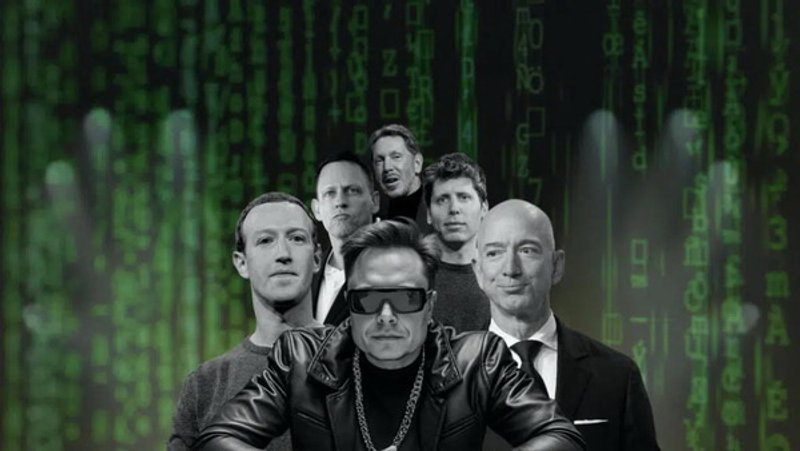 Fuentes: El tábano economista [Imagen: los nuevos chupasangres de la tecnología: Musk, Mark Zuckerberg, Peter Thiel, Larry Ellison, Sam Altman y Jeff Bezos]