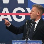 Partido opositor pro-Bruselas gana las elecciones en Hungría Péter Magyar, candidato a primer ministro por el partido húngaro Tisza. Photo by Balint Szentgallay/NurPhoto via Getty Images / Gettyimages.ru