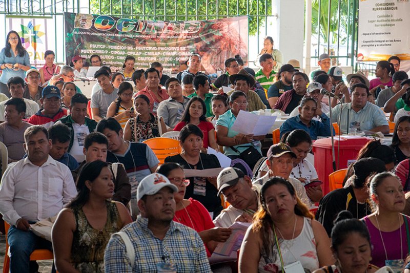 Las organizaciones campesinas están en alerta por una ley que afecta su propiedad. Foto: Fundación Solón