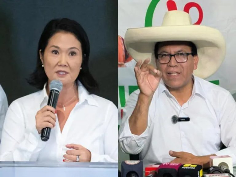 Perú confirma segunda vuelta entre Fujimori y Sánchez al concluir escrutinio de elecciones