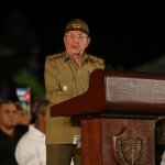 El entonces presidente de Cuba Raúl Castro en Santiago de Cuba, 3 de diciembre del 2016 Joe Raedle/Getty Images