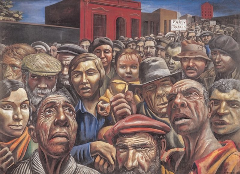 Fuentes: Labor Day International / El trabajo internacional - Imagen: "Manifestación", de Antonio Berni.