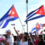 Personas participan en una concentración en la Tribuna Antiimperialista "José Martí­", en La Habana, capital de Cuba, el 22 de mayo de 2026. Foto: Xinhua