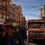 El centro de La Paz, Bolivia, el 22 de junio de 2026. Foto Afp