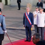 Fotografía del 11 de marzo de 2026 del presidente de Chile, José Antonio Kast (c), durante el cambio de mando presidencial, en Santiago (Chile). Foto La Hora: EFE