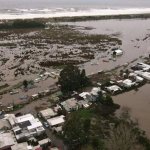 Lluvias intensas han provocado severas inundaciones en Chile. Foto Afp